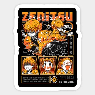 Zenitsu Agatsuma - Demon Slayer Cool Design Sticker